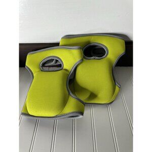 Kneelo Memory Foam Knee Pads Hook and Loop Closure. One Size Moss Green